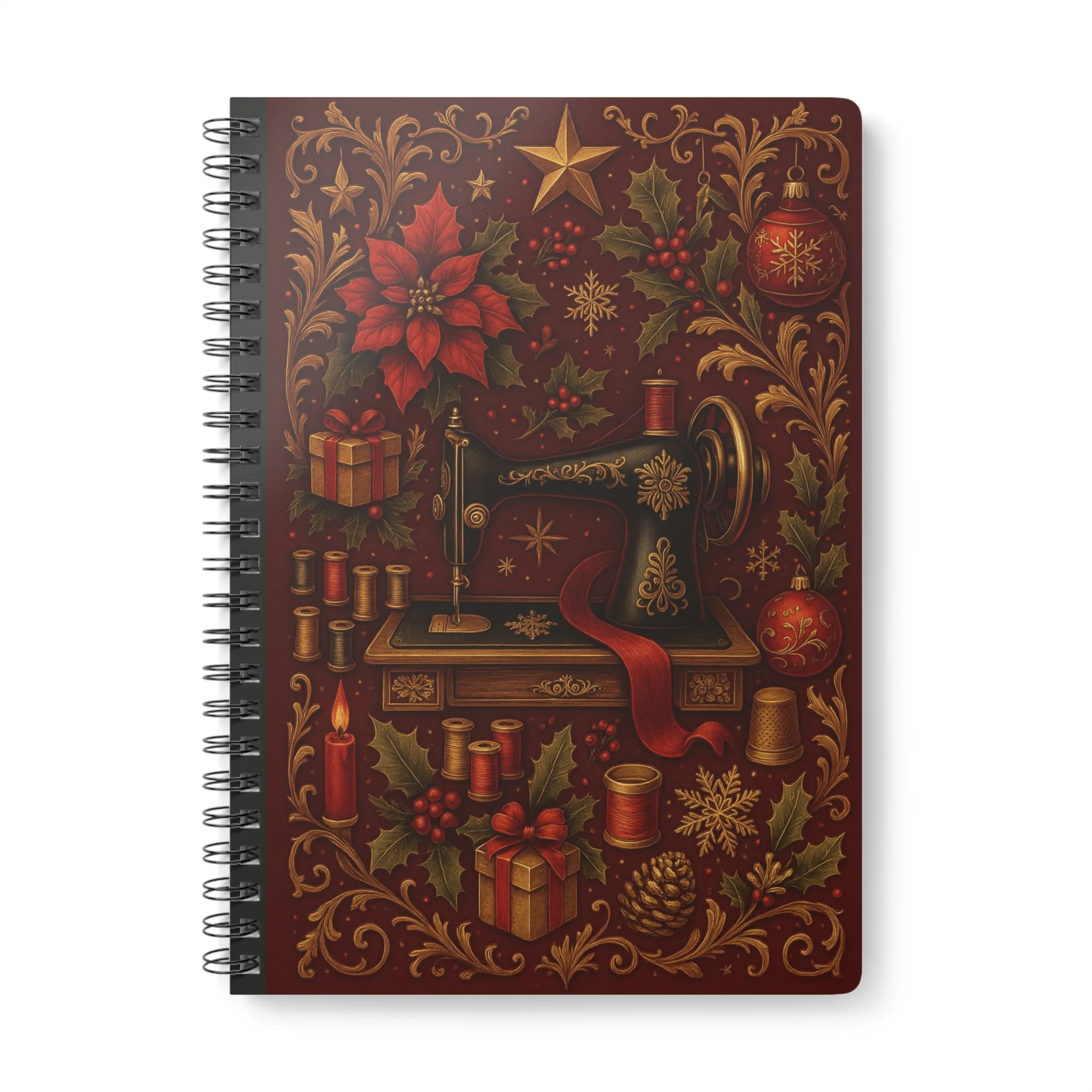 Vintage Christmas Sewing Machine – Christmas Sewing Notebook by T Larkin