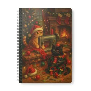 Christmas Cats – Christmas Sewing Notebook by T Larkin