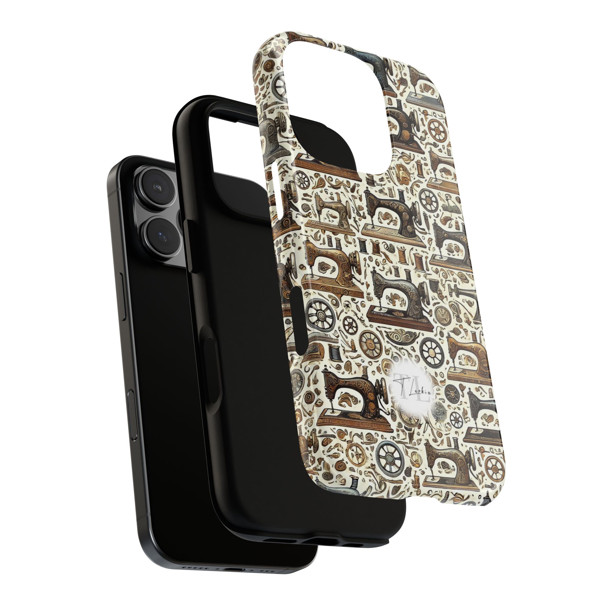 Vintage Sewing Machine Phone Case – For Sewists, Quilters & Crafters - Image 3