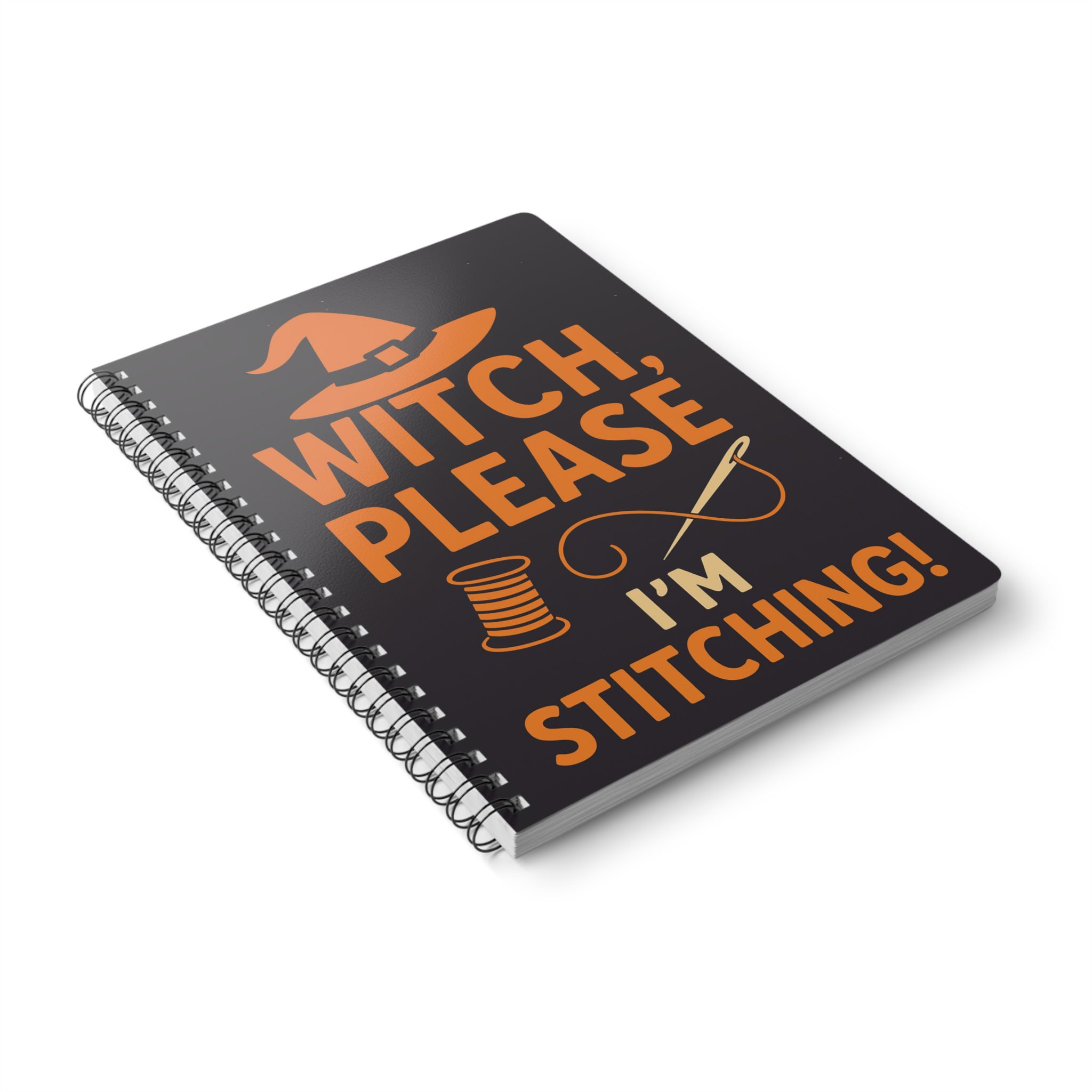 Funny Sewing Journal - Witch Please I'm Stitching Halloween Notebook - Gift for Quilters and Sewing Lovers - Image 4