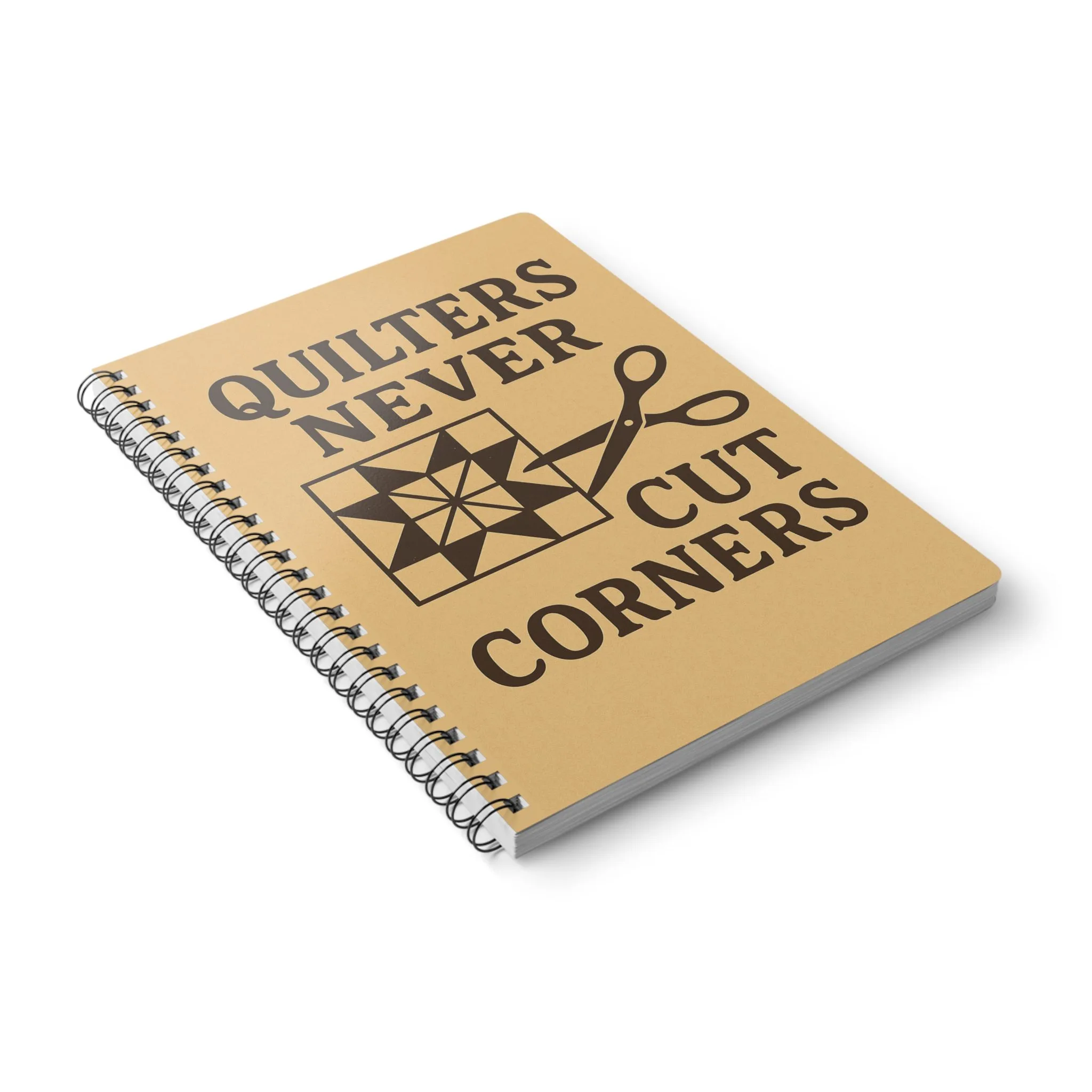 Funny Sewing Journal - Quilters Never Cut Corners Notebook - Gift for Quilters and Sewing Lovers - Image 4