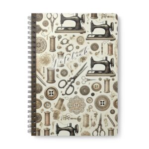 Vintage Seamstress – Antique Sewing Notebook by T Larkin