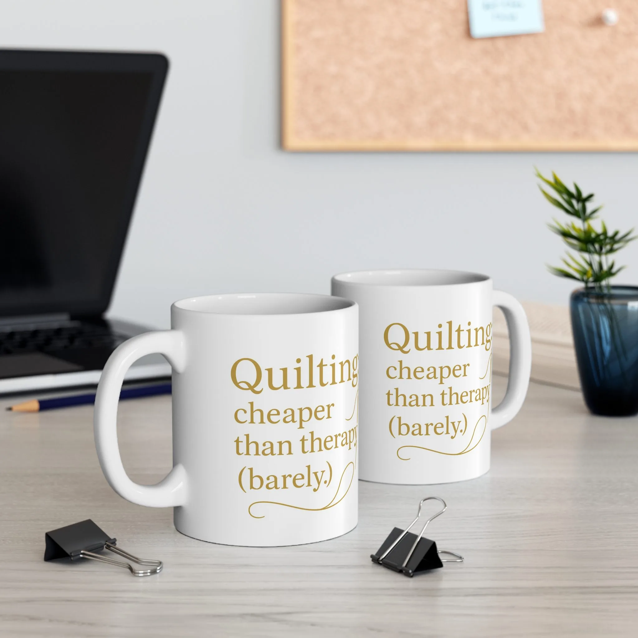 Sewing Mug – Quilting: Cheaper Than Therapy (Barely), Funny Gift for Quilters & Sewing Lovers - Image 4