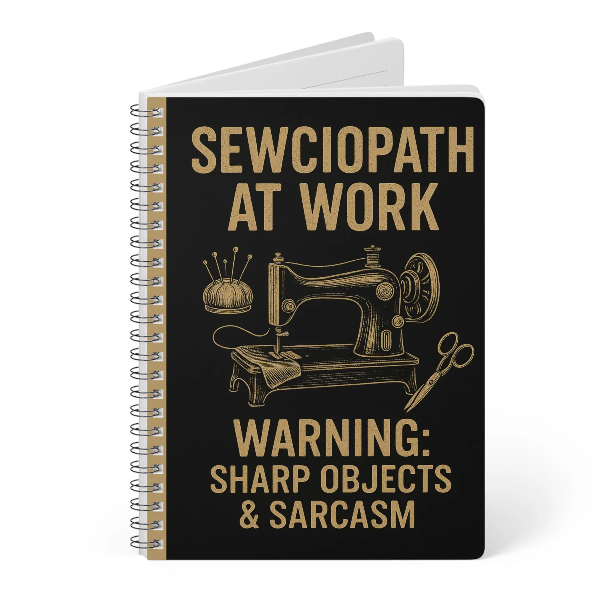 Funny Sewing Journal - Sewciopath at Work Notebook - Gift for Quilters and Sewing Lovers - Image 3