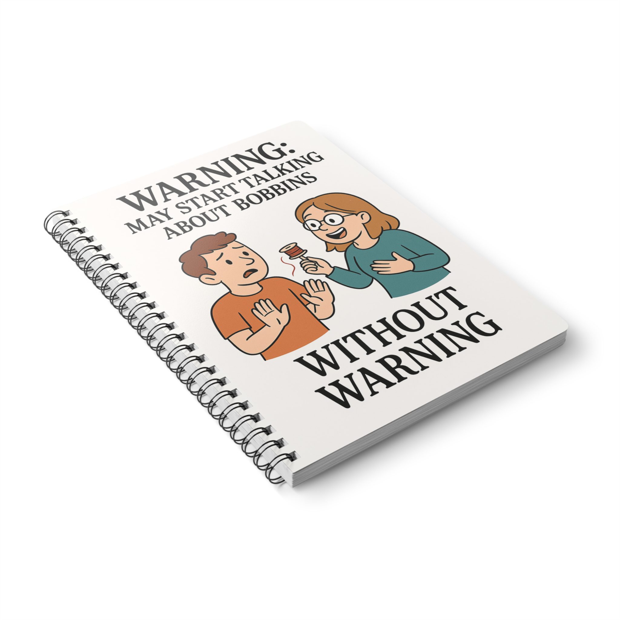 Funny Sewing Notebook - Warning: May Start Talking About Bobbins - Hilarious Gift for Sewists and Quilters - Image 4