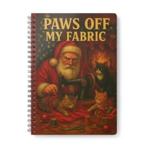 Paws Off My Fabric – Christmas Sewing Notebook by T Larkin