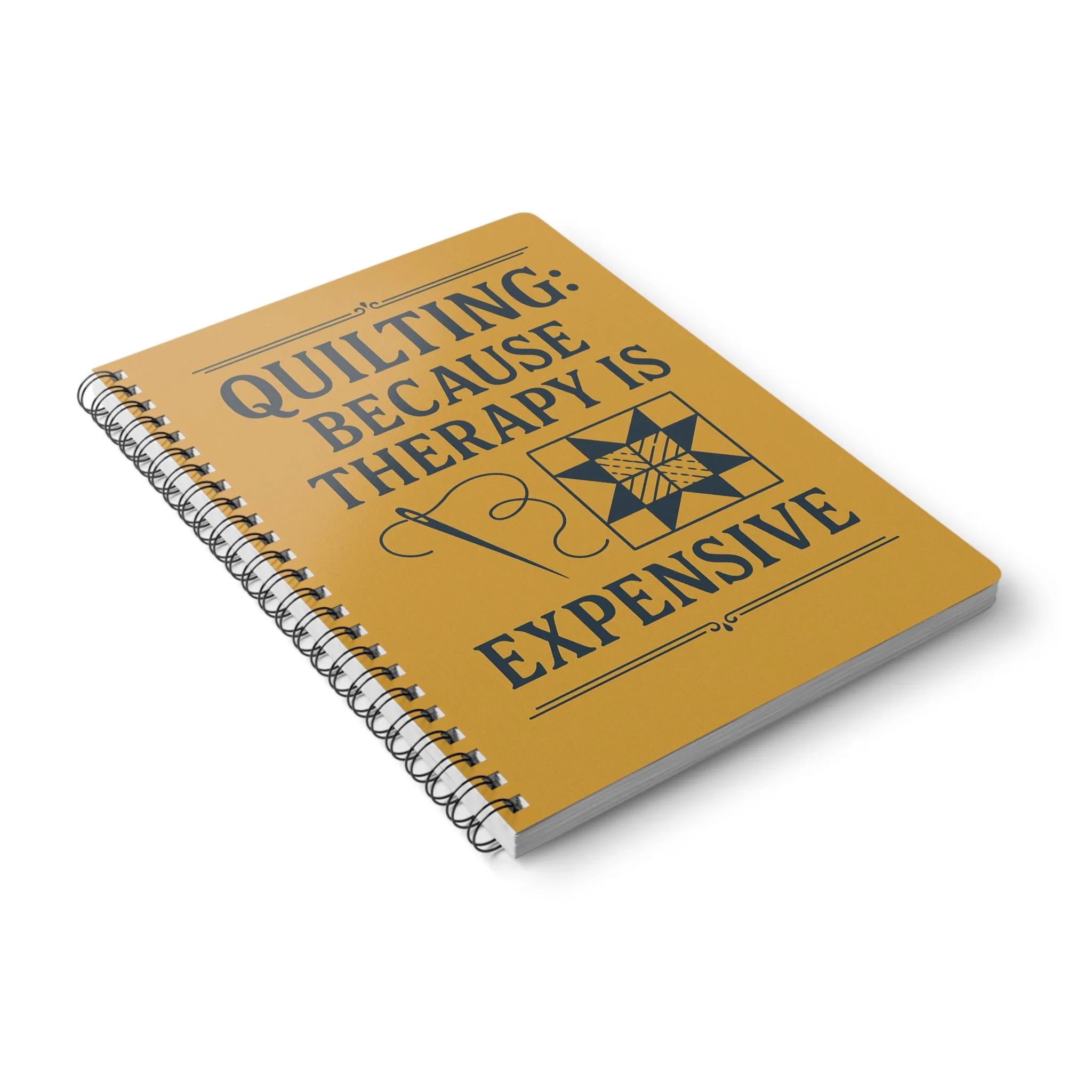 Funny Sewing Journal - Quilting Because Therapy Is Expensive Notebook - Gift for Quilters and Sewing Lovers - Image 4