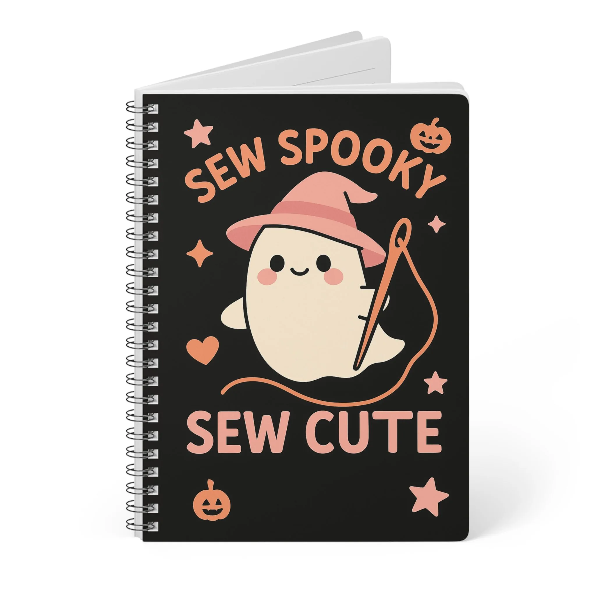 Funny Sewing Journal - Sew Spooky Sew Cute Halloween Ghost Notebook - Gift for Quilters and Sewing Lovers - Image 3