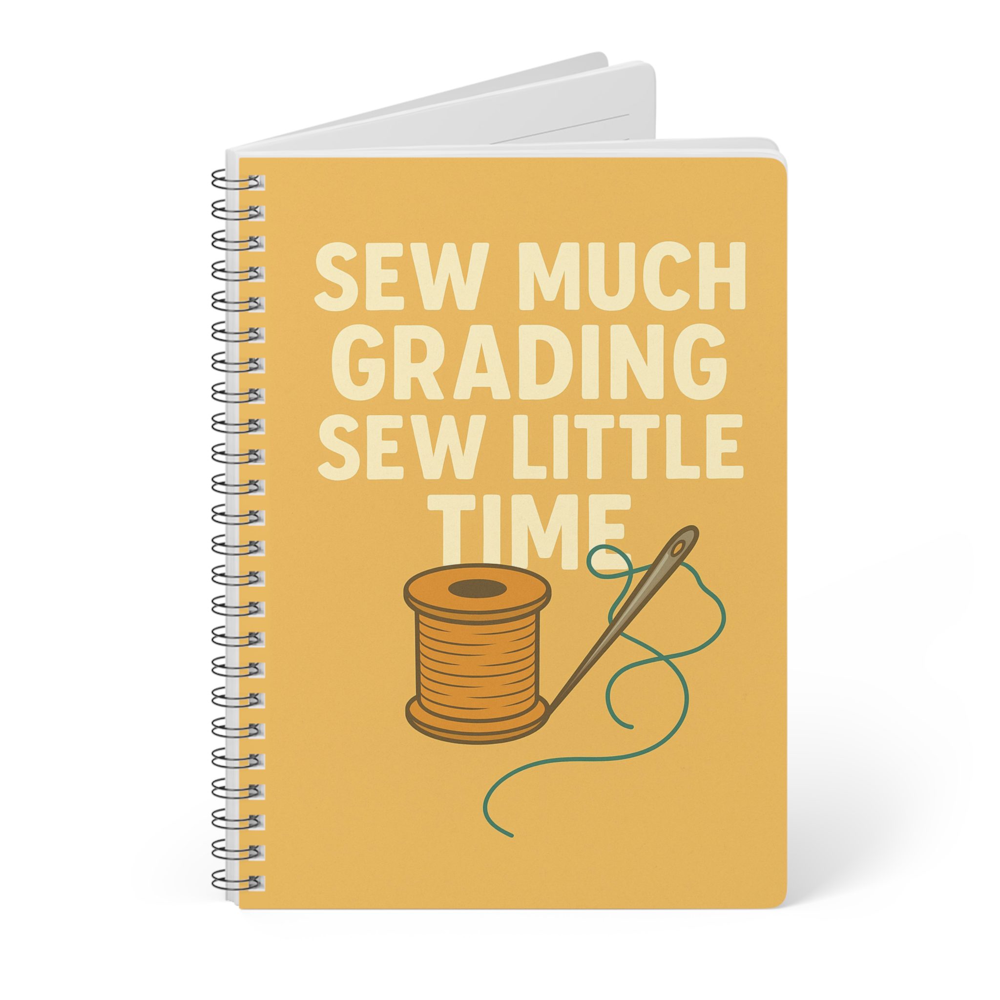 Funny Sewing Journal - Sew Much Grading Sew Little Time Notebook - Gift for Teachers who love Sewing - Image 3