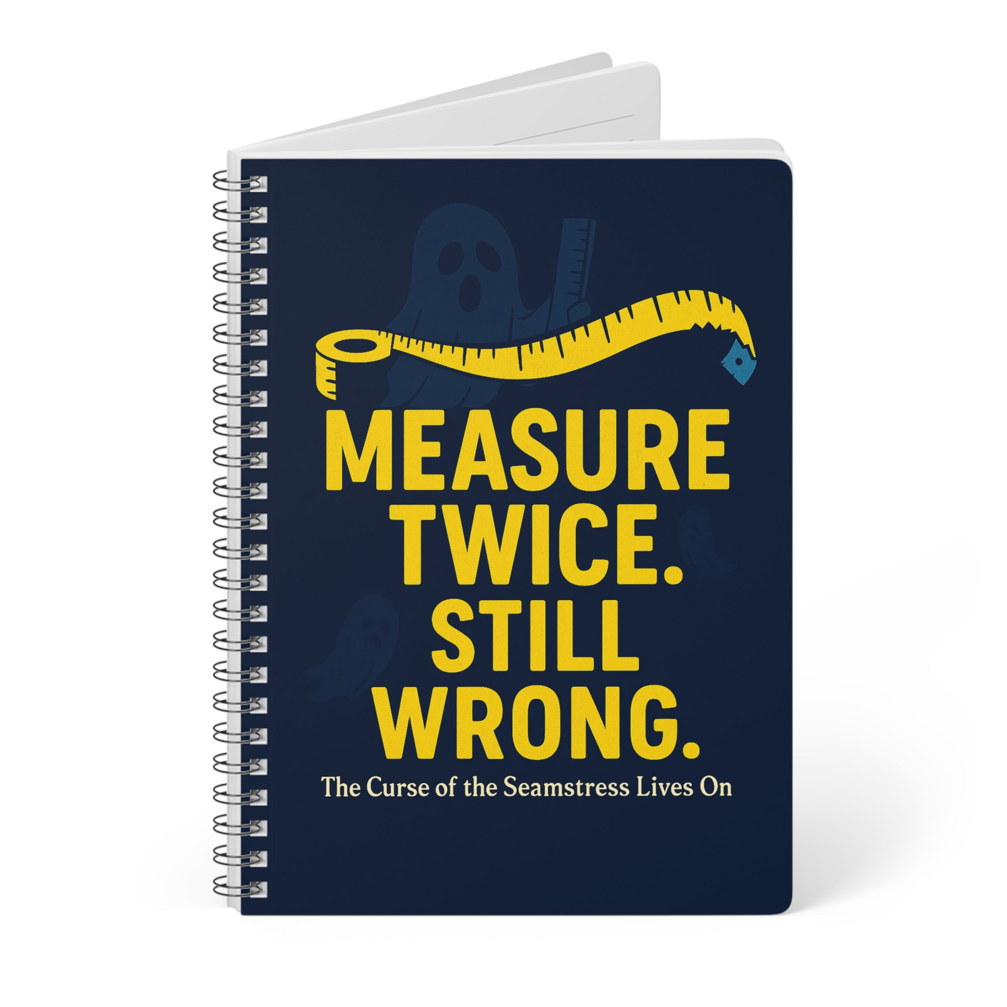 Funny Sewing Journal - Measure Twice Still Wrong - Sewing Notebook for Quilters and Sewists - Image 3