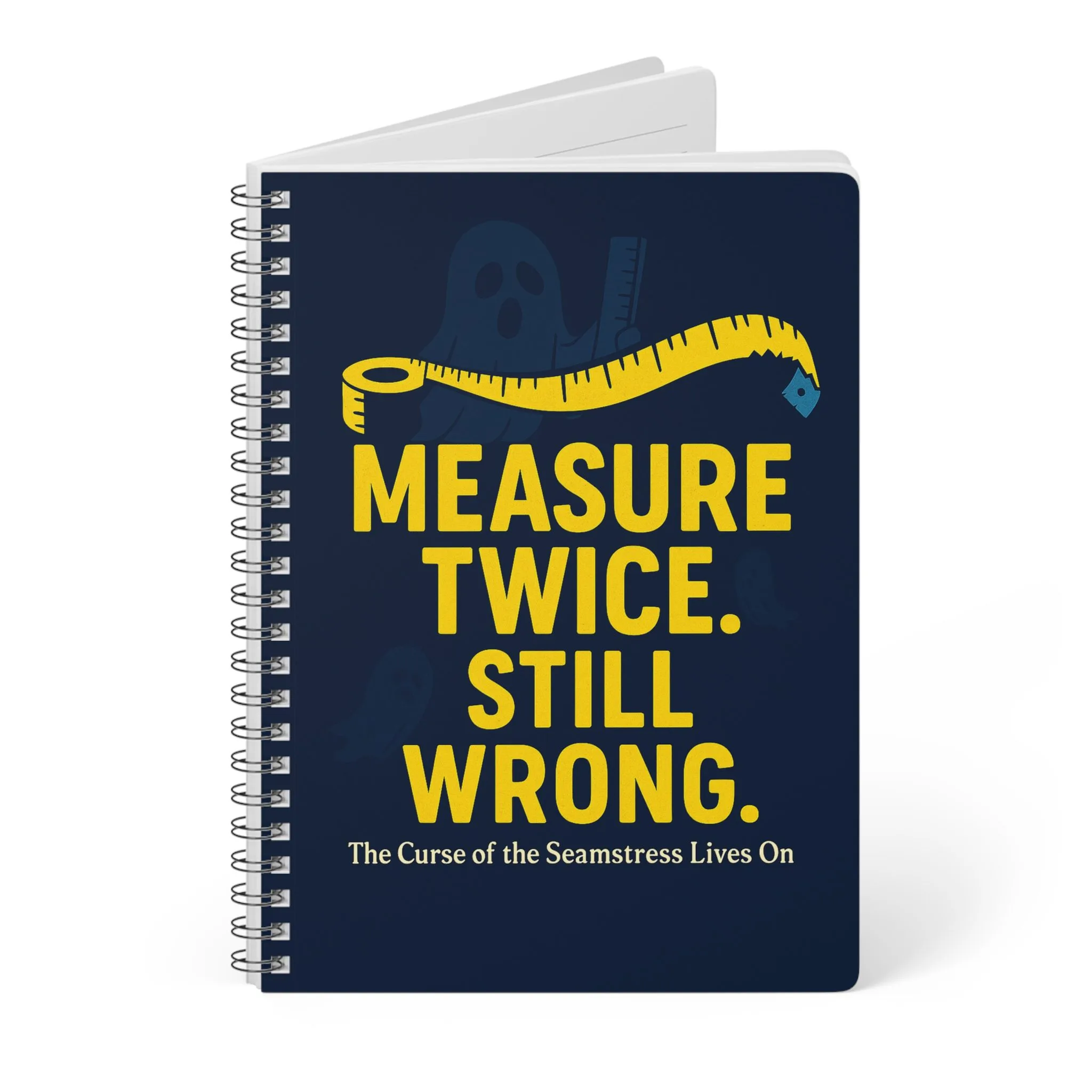Funny Sewing Journal - Measure Twice Still Wrong - Sewing Notebook for Quilters and Sewists - Image 3