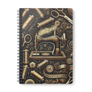 Black and Gold Thread – Vintage Sewing Notebook by T Larkin