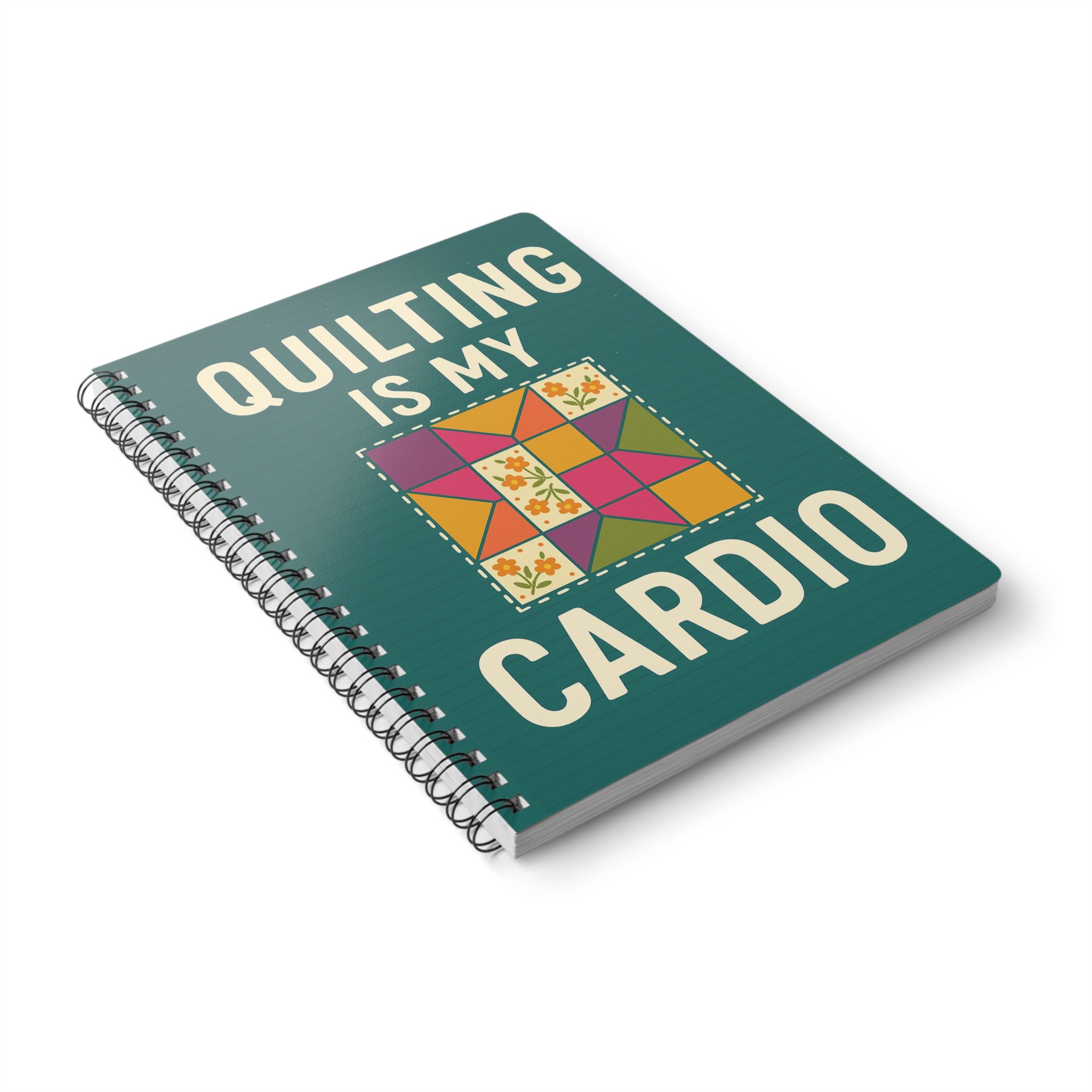 Funny Sewing Journal - Quilting Is My Cardio Notebook - Gift for Quilters and Sewing Lovers - Image 4