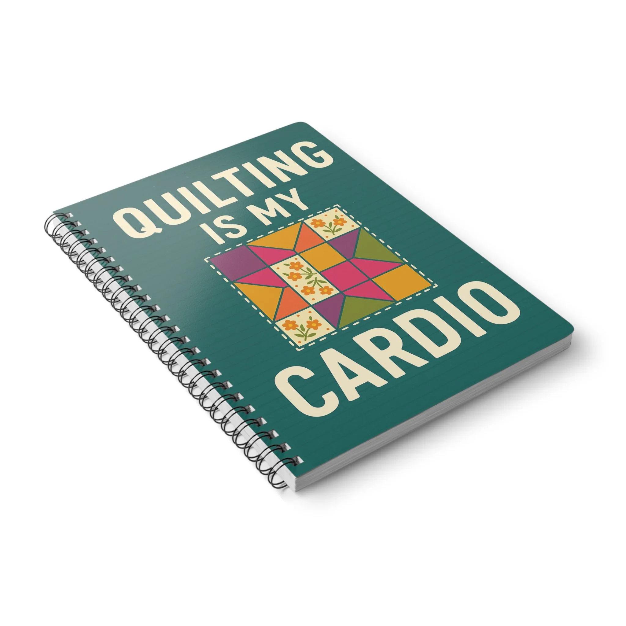 Funny Sewing Journal - Quilting Is My Cardio Notebook - Gift for Quilters and Sewing Lovers - Image 4