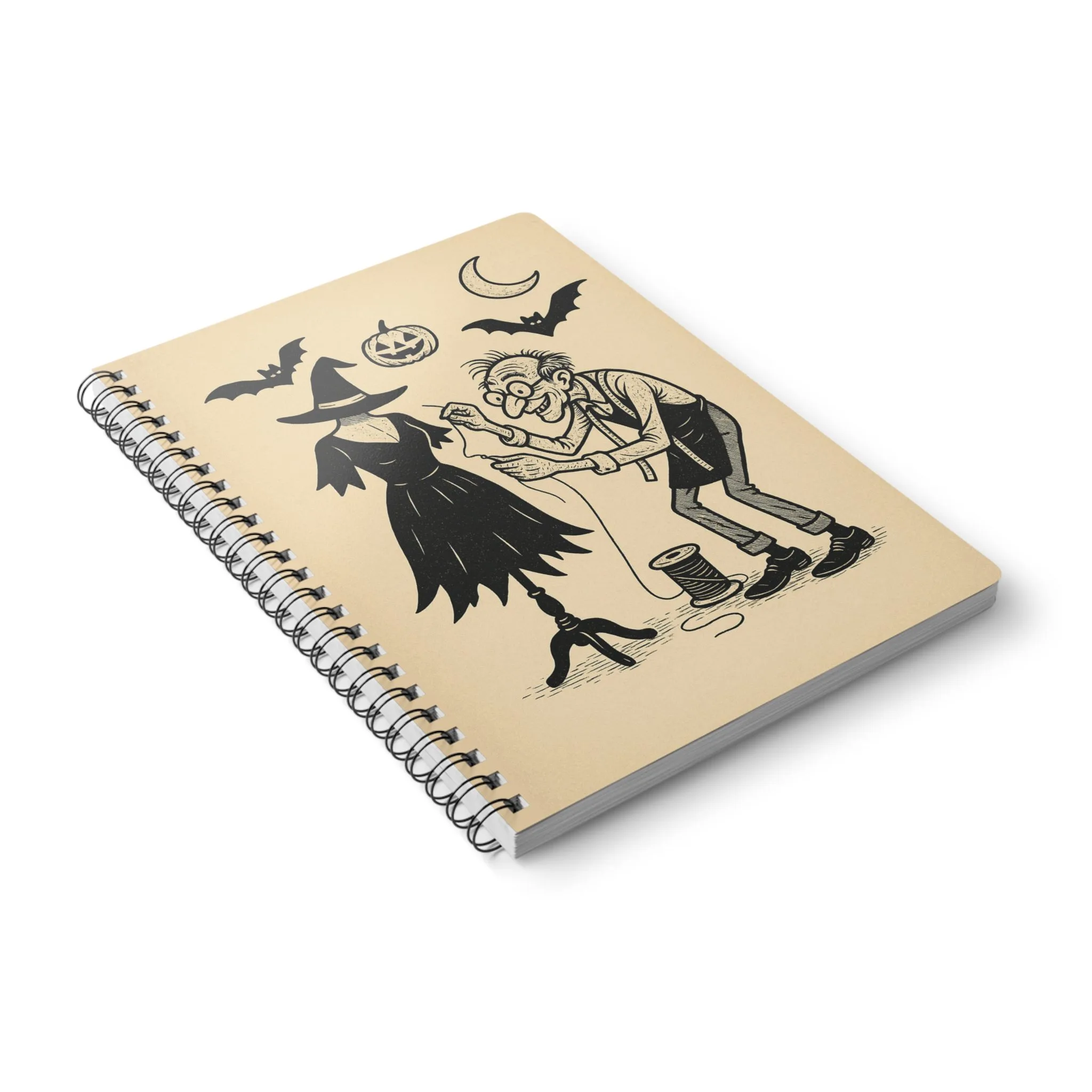 Funny Sewing Journal - Halloween Tailor Witch Dress Notebook Gift for Quilters and Sewing Lovers - Image 4
