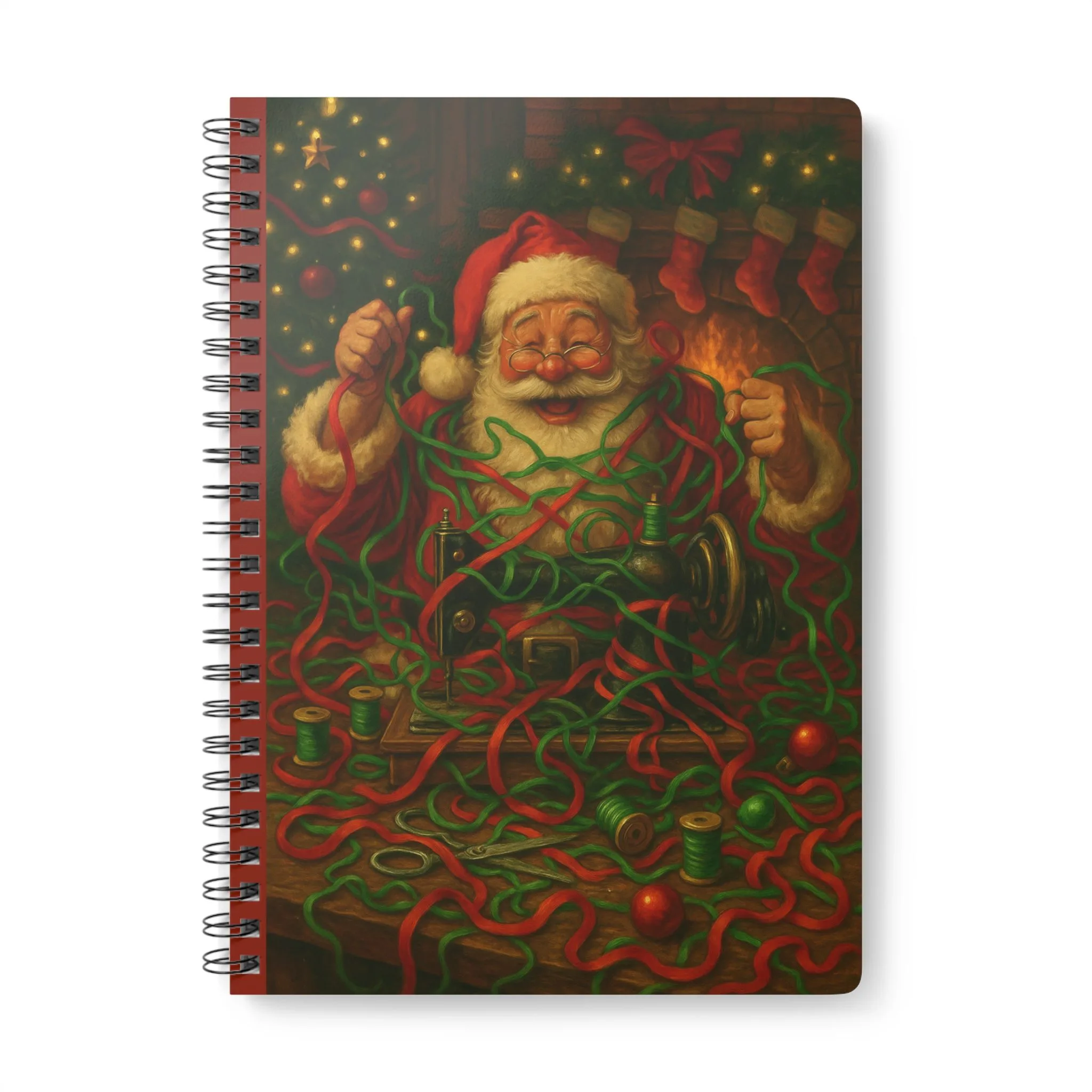 Santa Sewing Journal – Christmas Sewing Notebook by T Larkin