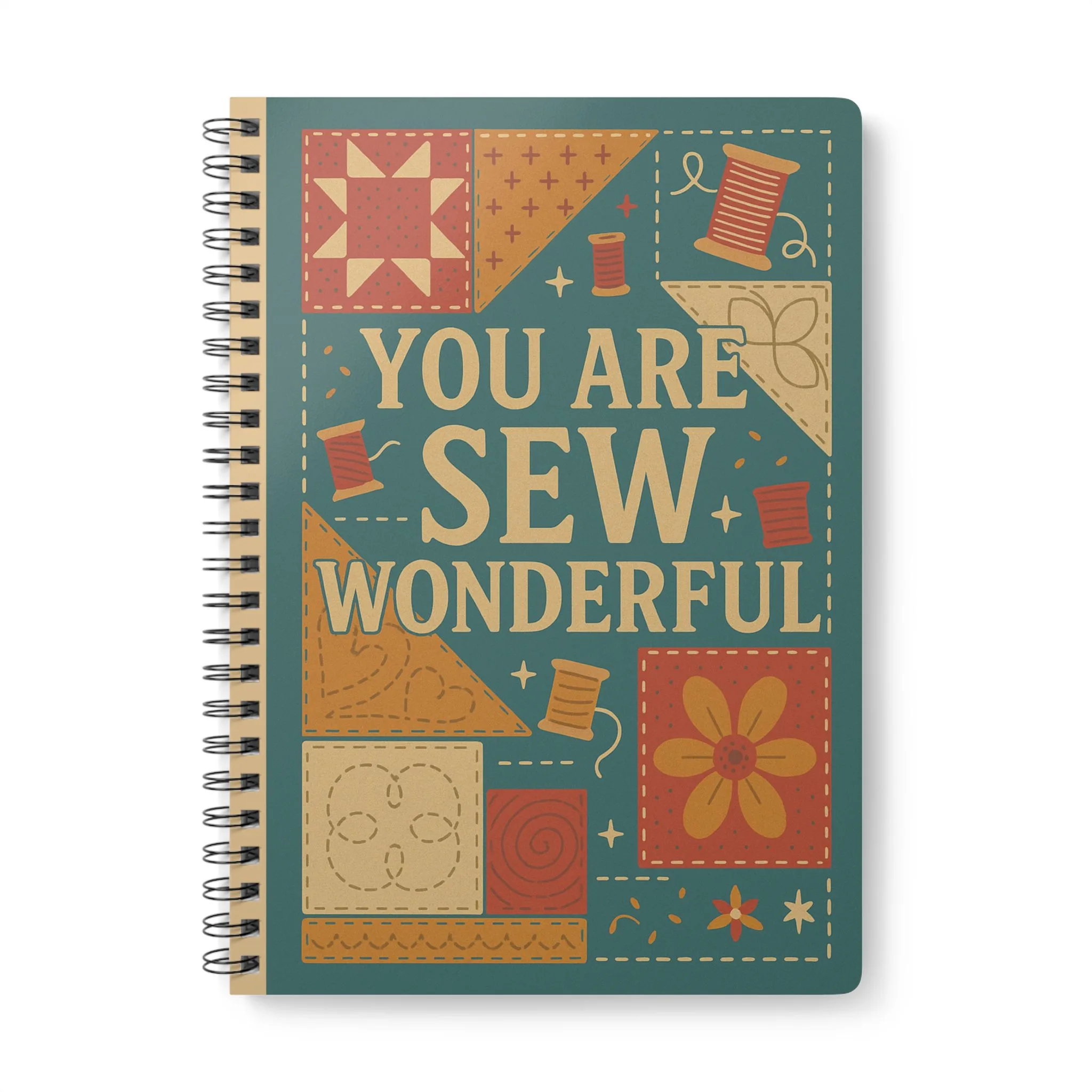 Funny sewing notebook with “You Are Sew Wonderful” design