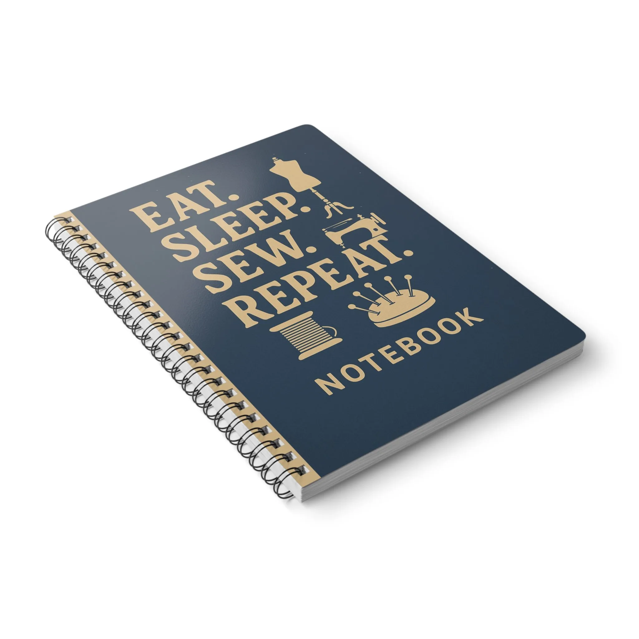 Funny Sewing Journal - Eat Sleep Sew Repeat Notebook - Gift for Quilters and Sewing Lovers - Image 4
