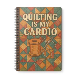 Quilting Is My Cardio Quilting Notebook by T Larkin