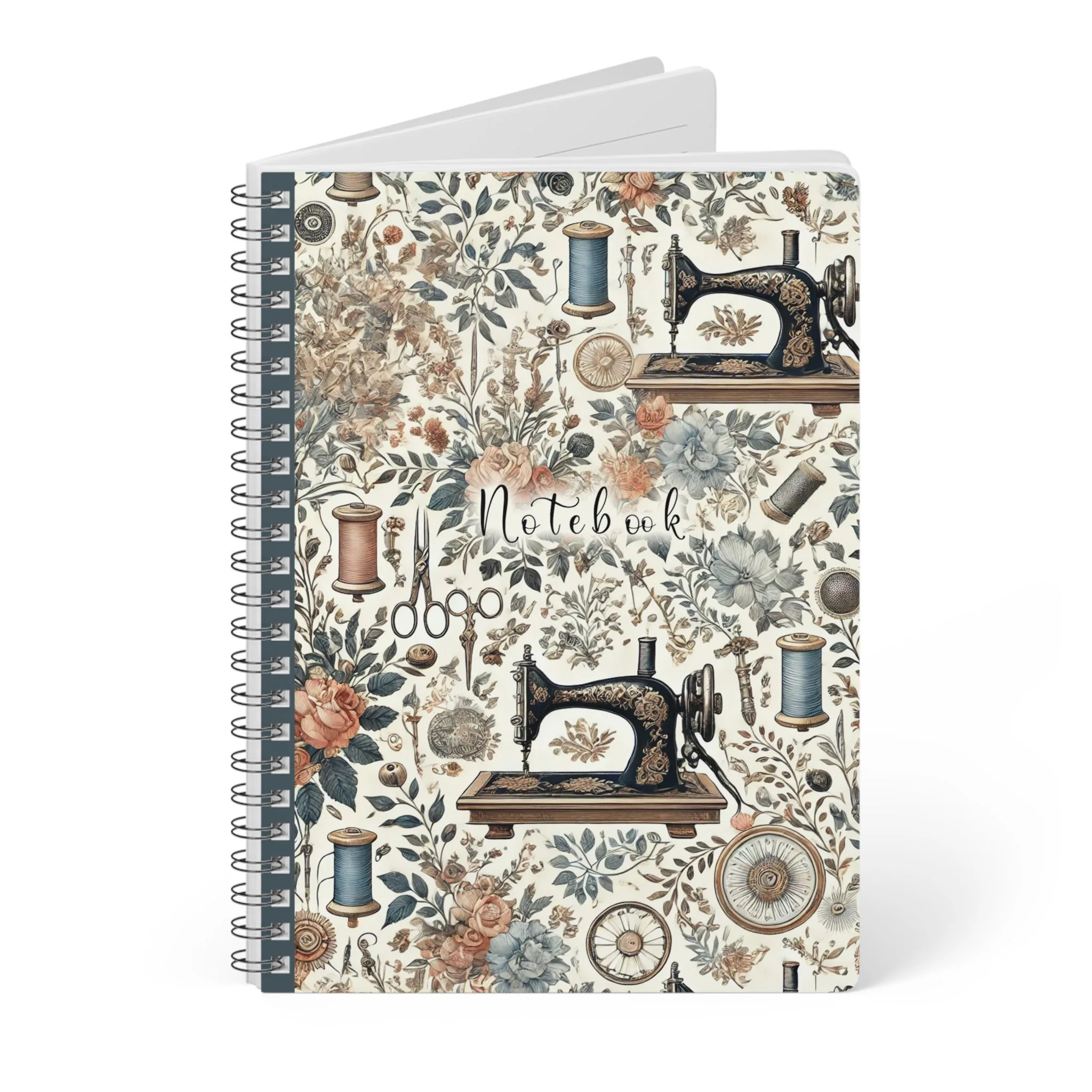 Sewing Journal - Floral Quilting Notebook - Gift for Sewing Lovers - Notebook for Seamstresses - Image 3