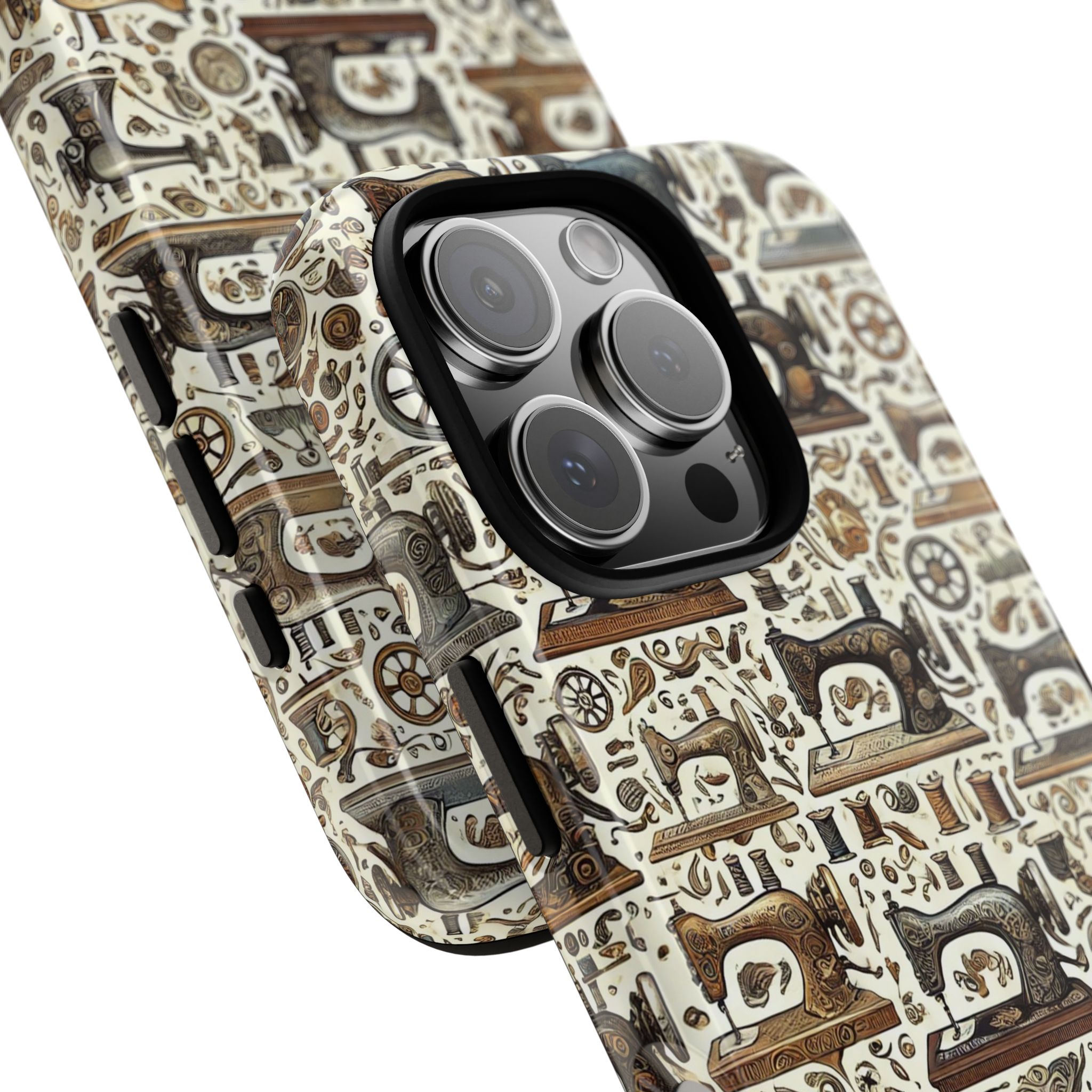 Vintage Sewing Machine Phone Case – For Sewists, Quilters & Crafters - Image 2