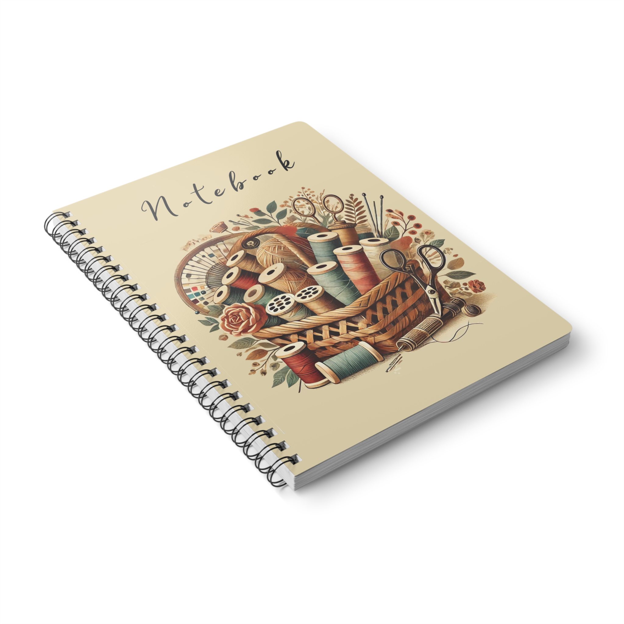 Sewing Thread Basket Notebook - Cute Sewing Journal for Quilters and sewing lovers - Image 4