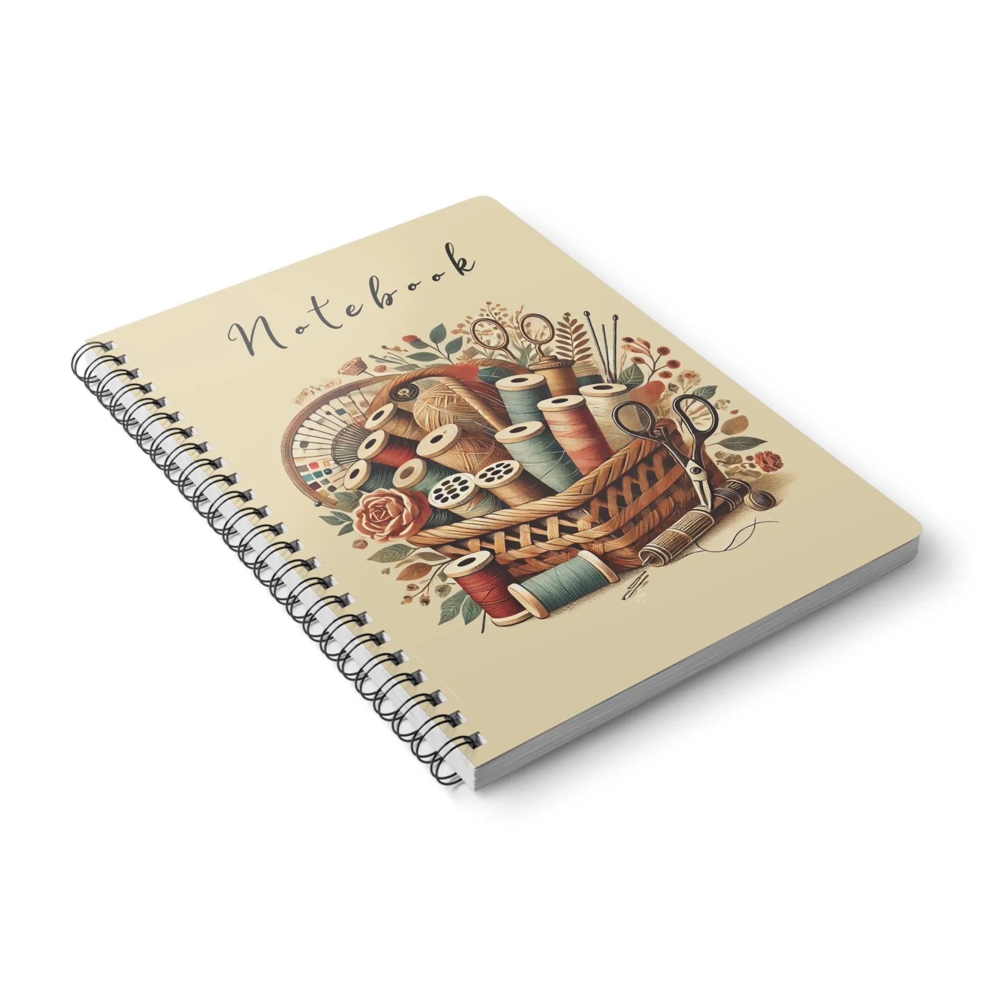 Sewing Thread Basket Notebook - Cute Sewing Journal for Quilters and sewing lovers - Image 4