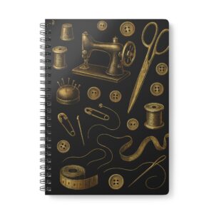 Vintage Gold Sewing Pattern – Vintage Sewing Notebook by T Larkin