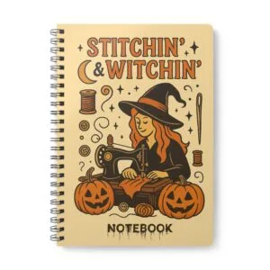 Stitchin’ and Witchin’ Halloween Sewing Notebook by T Larkin