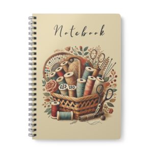 Sewing Thread Basket – Vintage Sewing Notebook by T Larkin