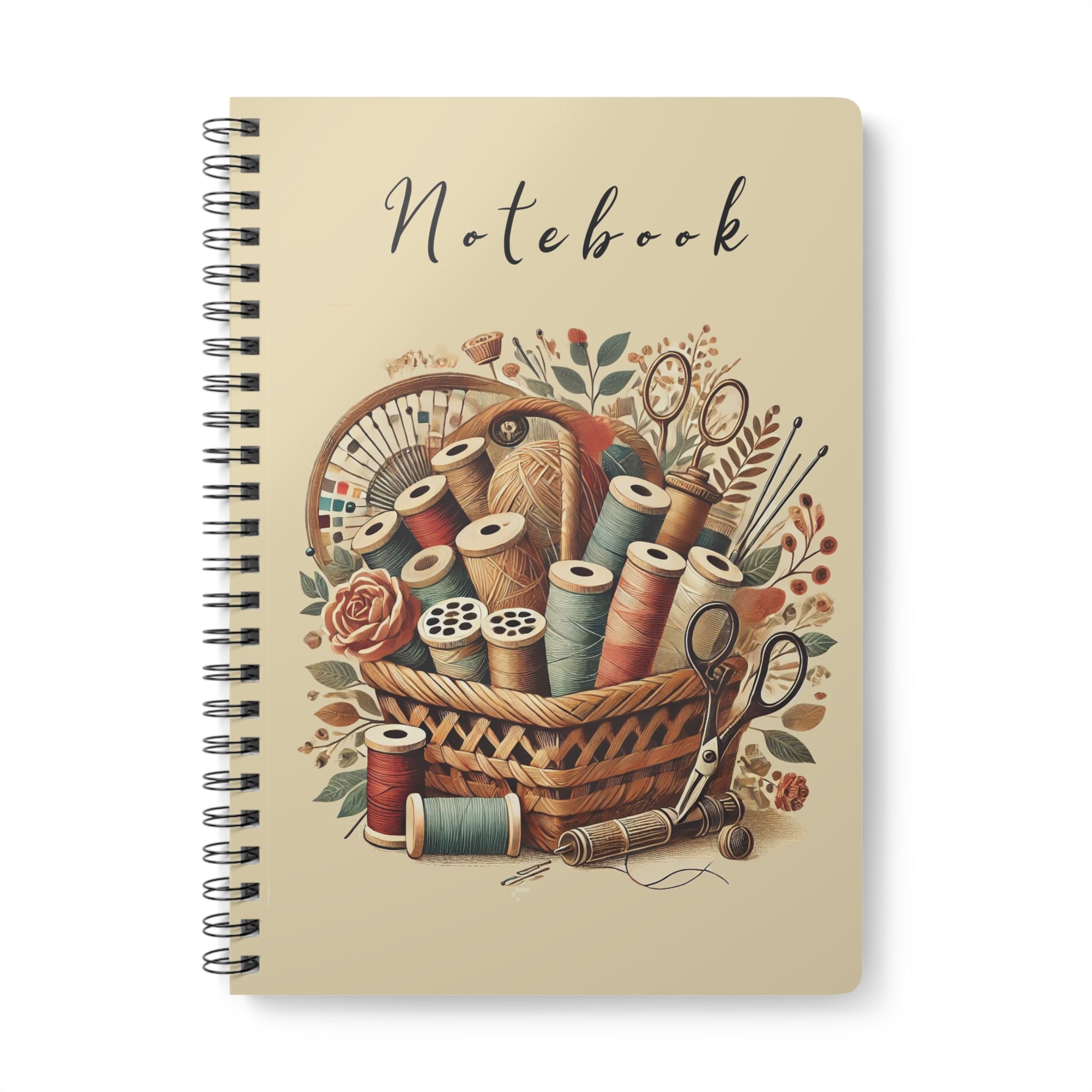 Sewing Thread Basket – Vintage Sewing Notebook by T Larkin