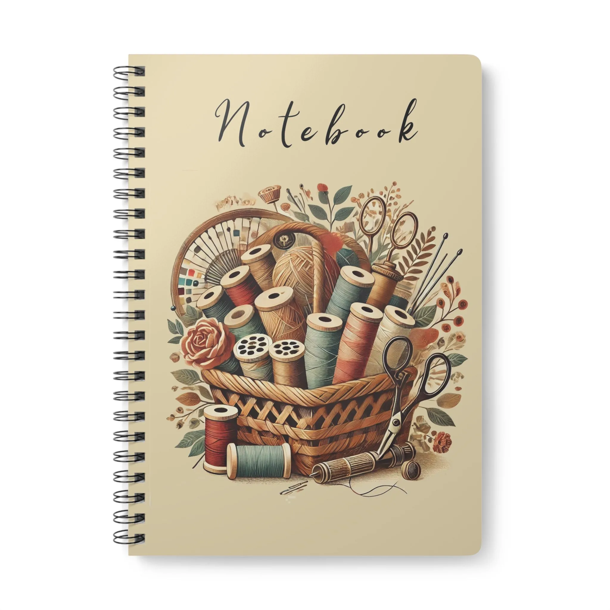 Sewing Thread Basket – Vintage Sewing Notebook by T Larkin