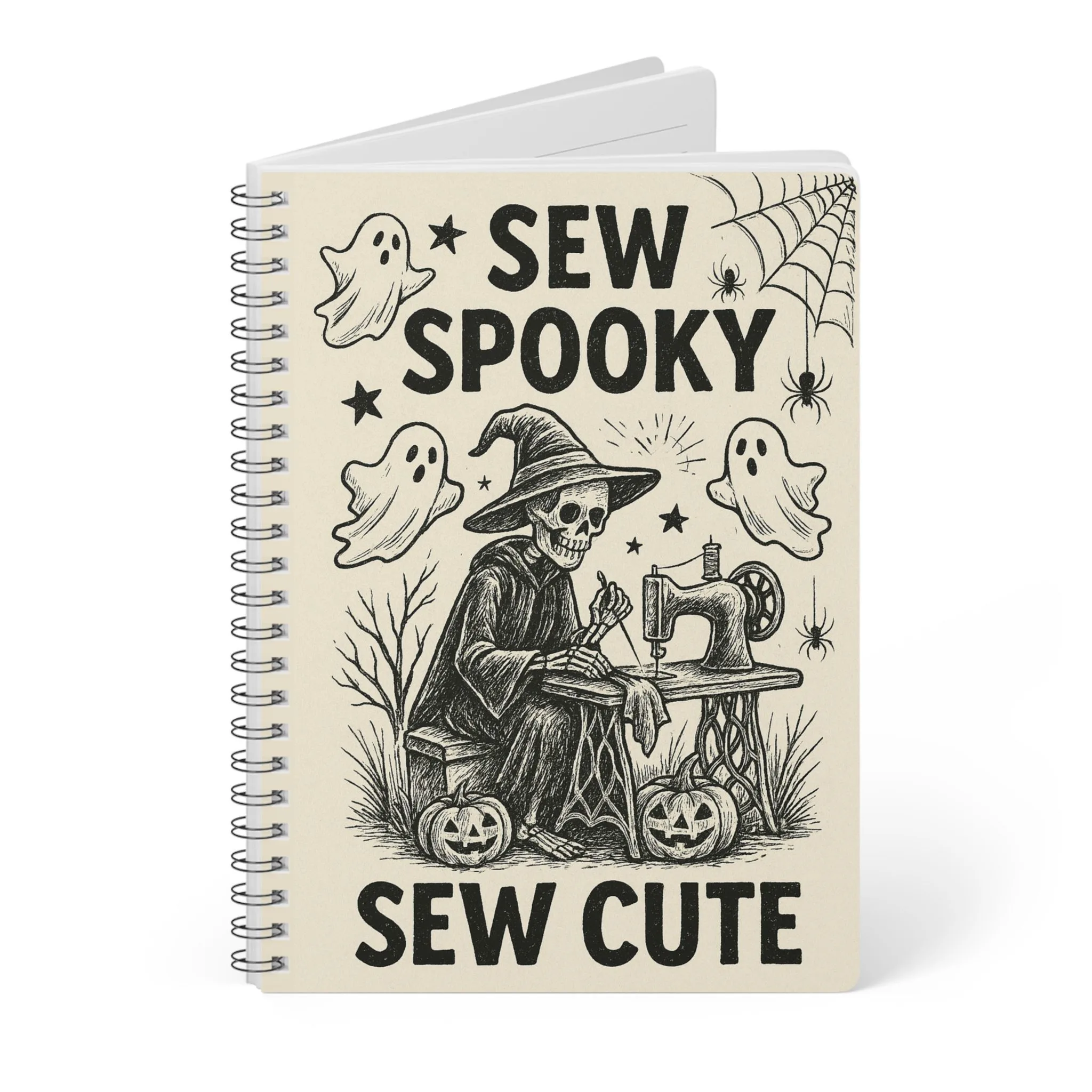 Funny Sewing Journal - Sew Spooky Sew Cute Halloween Notebook Gift for Quilters and Sewing Lovers - Image 3