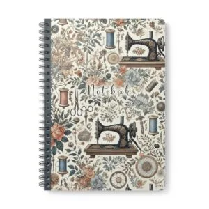 Floral Quilting – Vintage Sewing Notebook by T Larkin