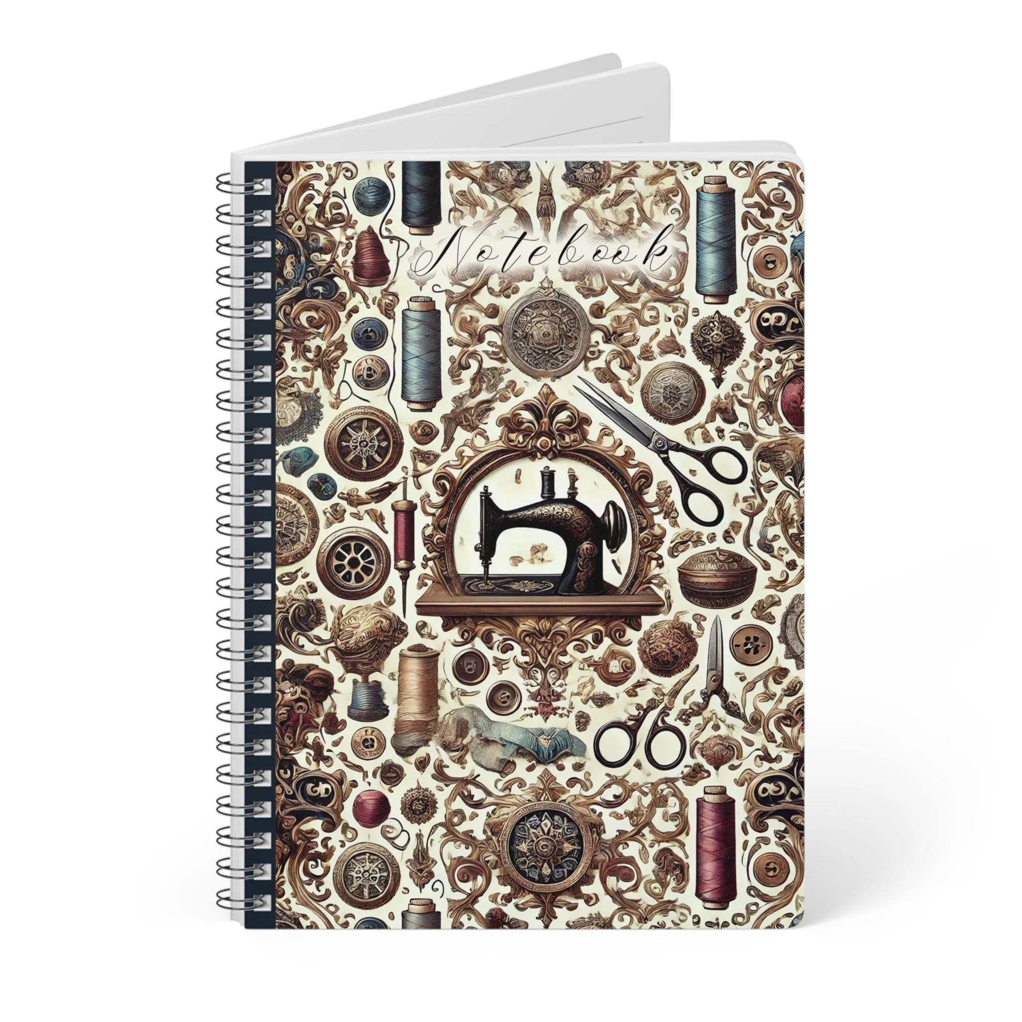 Sewing Journal - Ornate Quilting Notebook - Vintage Sewing Gift - Image 3