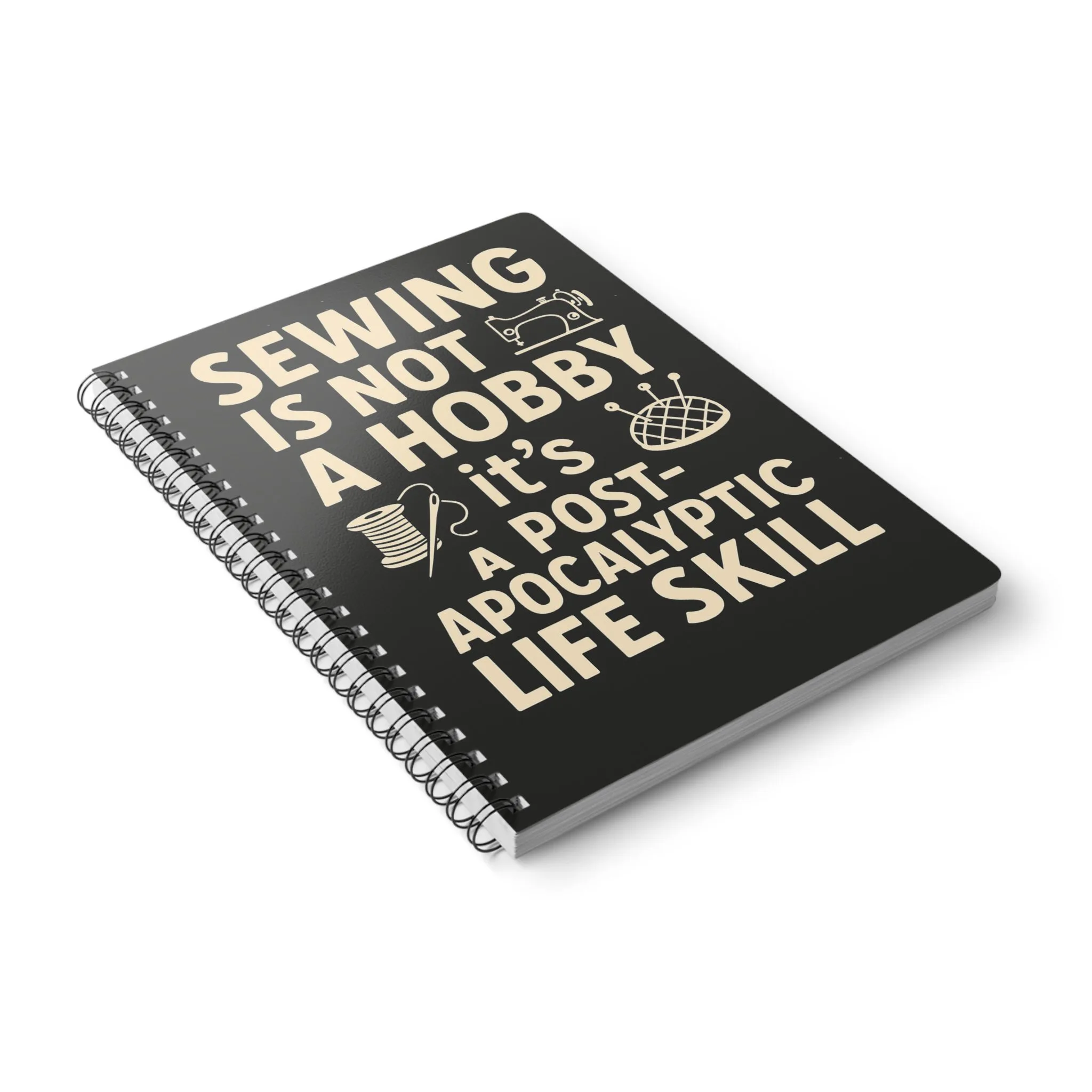 Funny Sewing Journal - Post-Apocalyptic Life Skill Notebook - Sewing Gag Gift for Quilters and Sewists - Image 4
