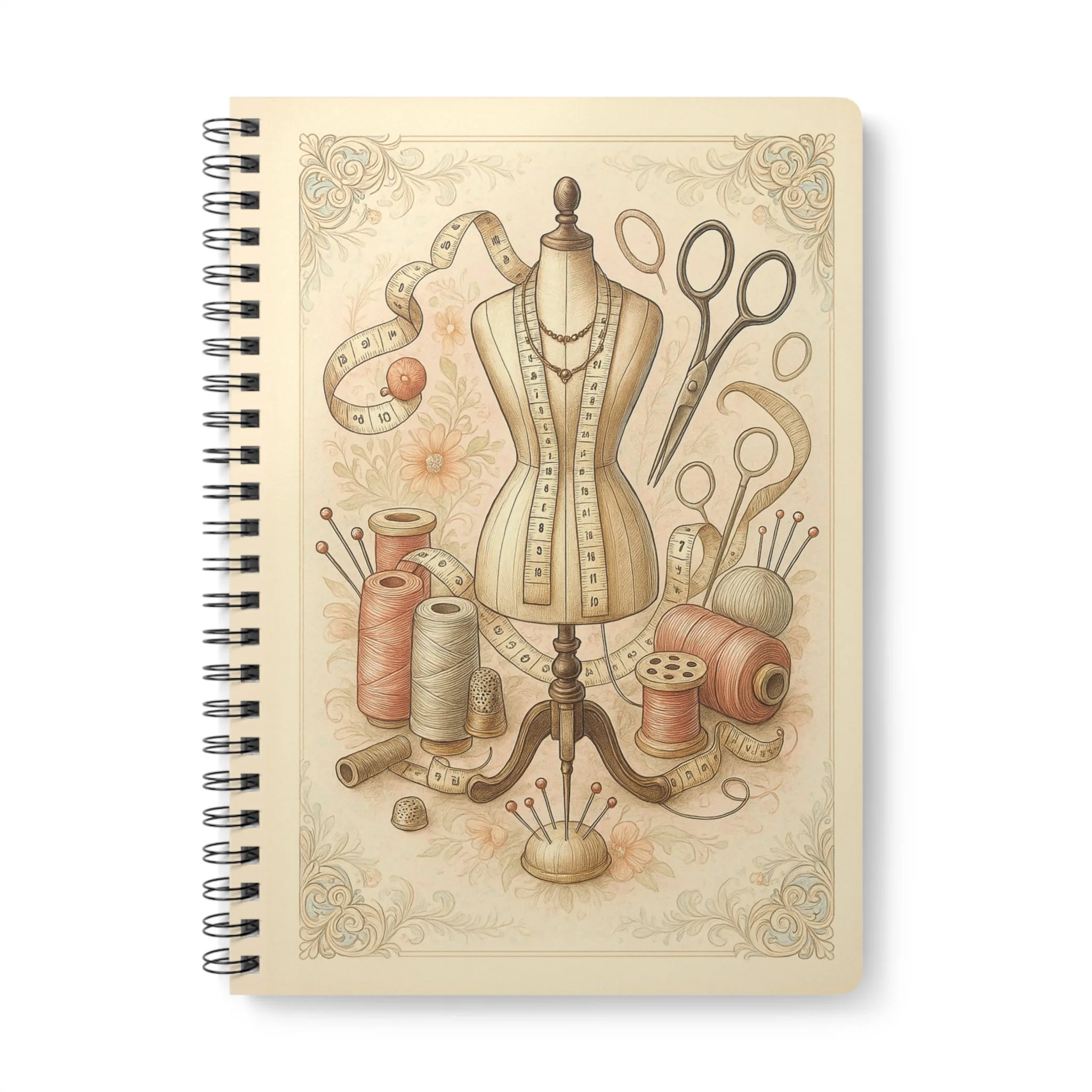 Vintage Dress Form and Sewing Tools – Vintage Sewing Notebook by T Larkin