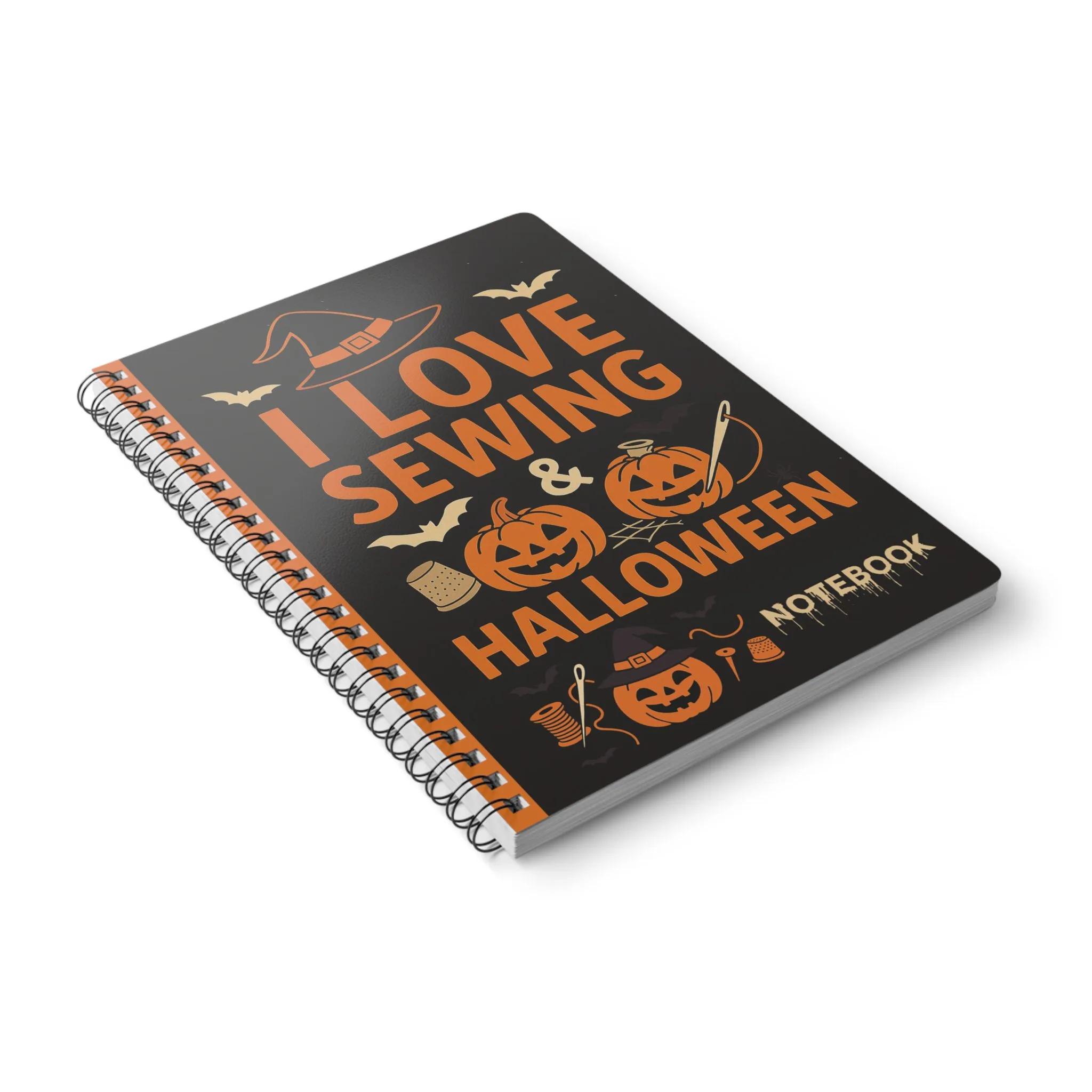 Funny Sewing Journal - I Love Sewing and Halloween Notebook - Gift for Quilters and Sewing Lovers - Image 4
