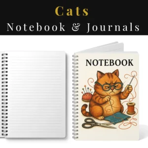 Cats & Sewing Notebooks & Journals